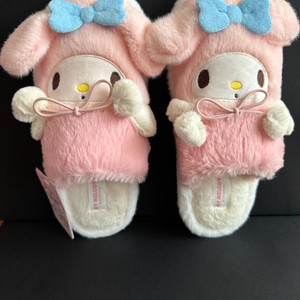 산리오 마이멜로디 털슬리퍼 실내화 캐릭터슬리퍼 마멜 새상품