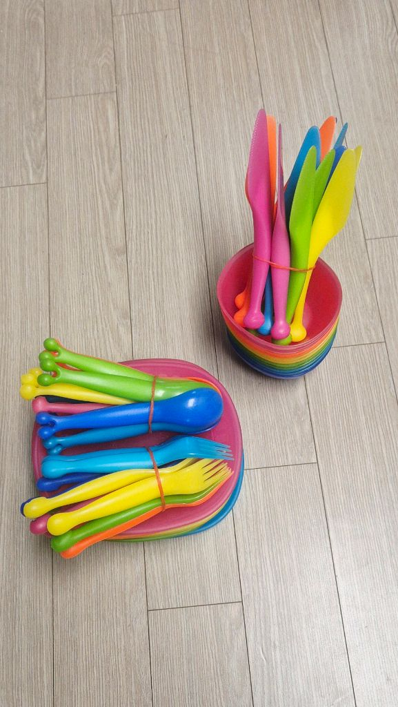 이케아 칼라스 KALAS 57pcs 대용량 세트 (해외구입 컬러 1회--3