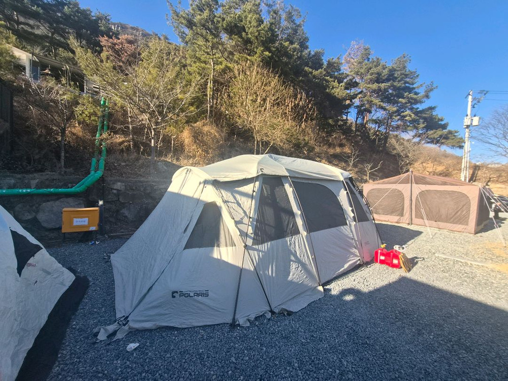 폴라리스 텐트 드라코텐트 5~6인용 웜그레이 캠핑텐트--1