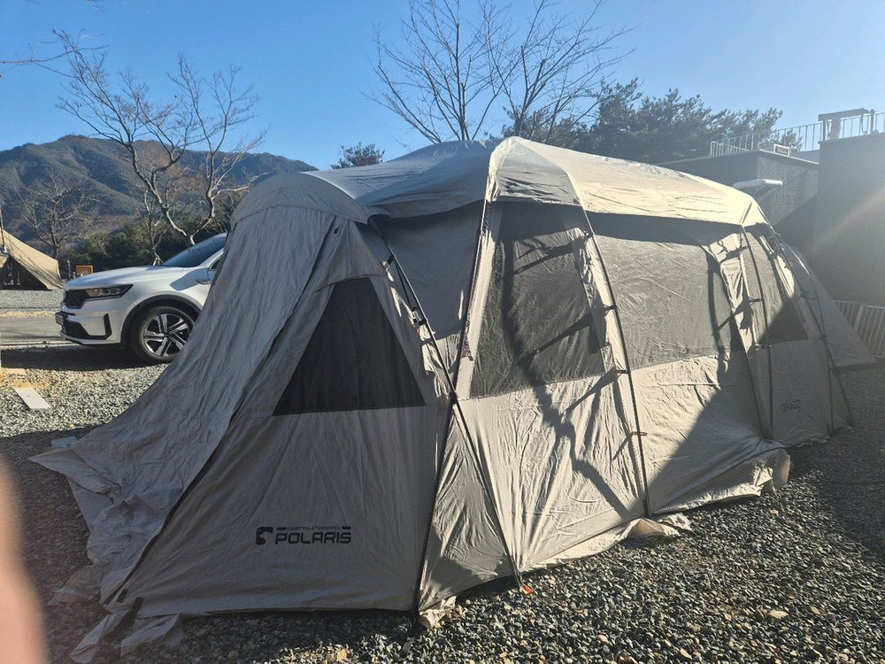 폴라리스 텐트 드라코텐트 5~6인용 웜그레이 캠핑텐트--3