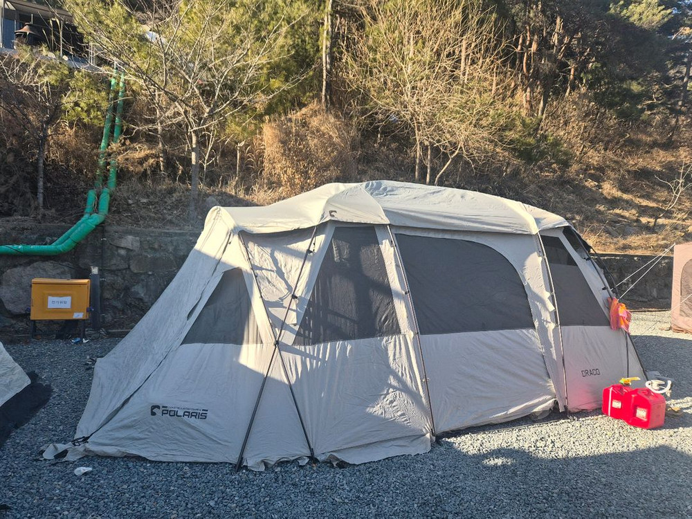폴라리스 텐트 드라코텐트 5~6인용 웜그레이 캠핑텐트--9