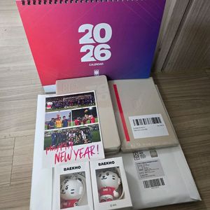 2026 KFA 한국축구국가대표 달력, 다이어리, 3D 키링 판매합니다.