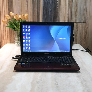 삼성 SENS R580 노트북 버건디