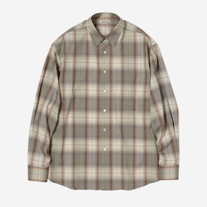 25ss 오라리 체크셔츠 브라운 4사이즈 새상품