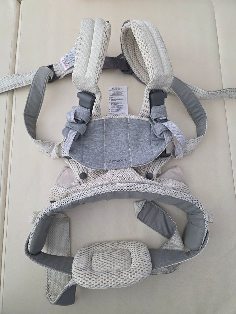 베이비뵨 하모니 아기띠 3D 메쉬 크림 이미지