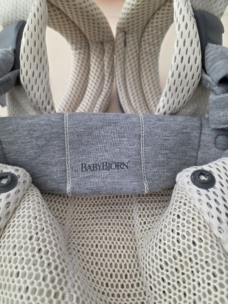 베이비뵨 하모니 아기띠 3D 메쉬 크림 이미지