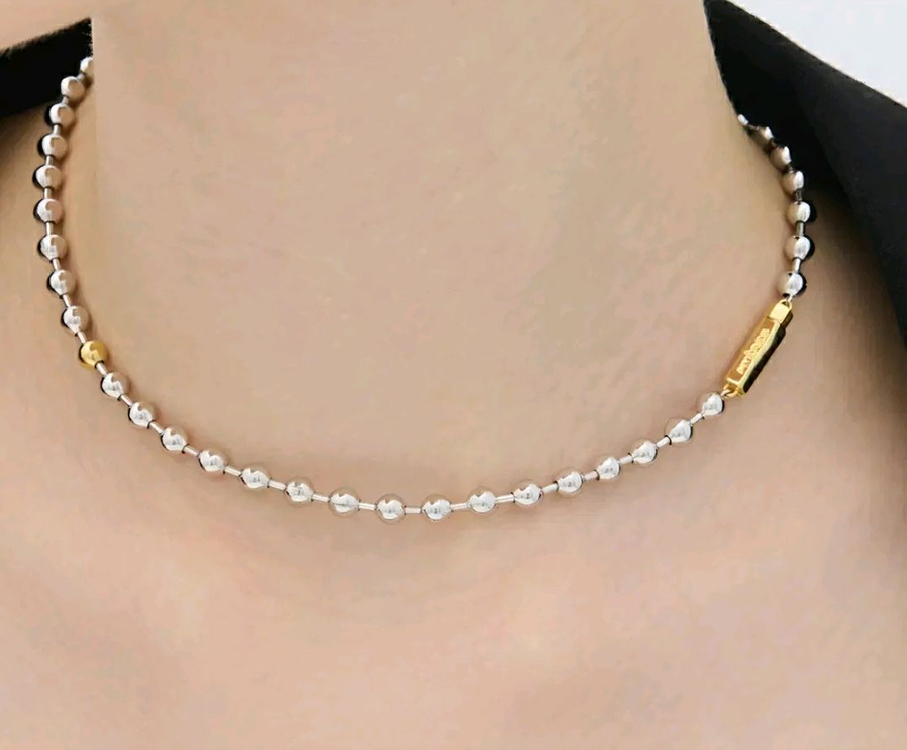 이에르로르 H에디션 (C) 볼 목걸이 (38cm 초커형)--2