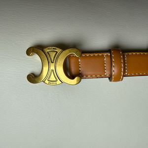 셀린느 트리옹프 벨트(블객, 브라운)