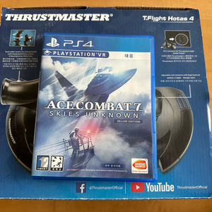 트러스트마스터 호타스 4 HOTAS 4 비행 조이스틱 + PS 에이스컴뱃7