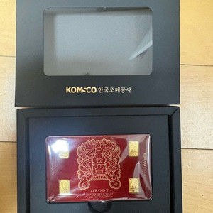 한국조폐공사 발행 도깨비 카드형골드 판매합니다.