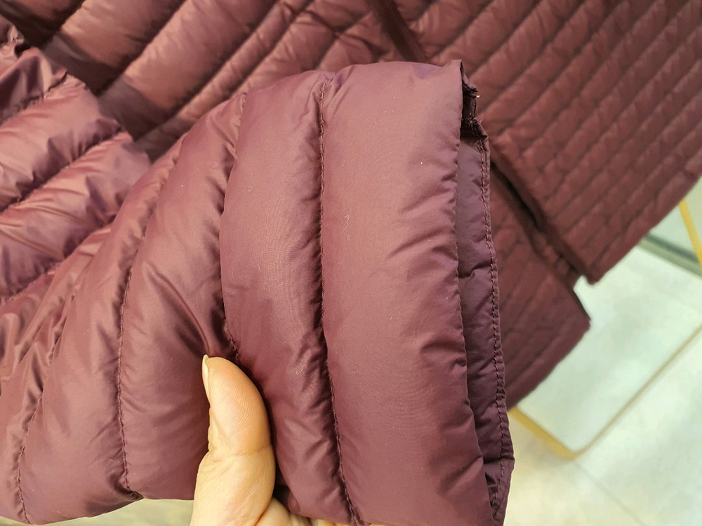 [거위털 90%] 스텔스 여성 경량 롱 패딩 (88사이즈/상태 좋음) 이미지