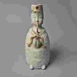 송대 청백자 기룡형 인물 모양 주전자 주자 골동품 중국도자기 수집품