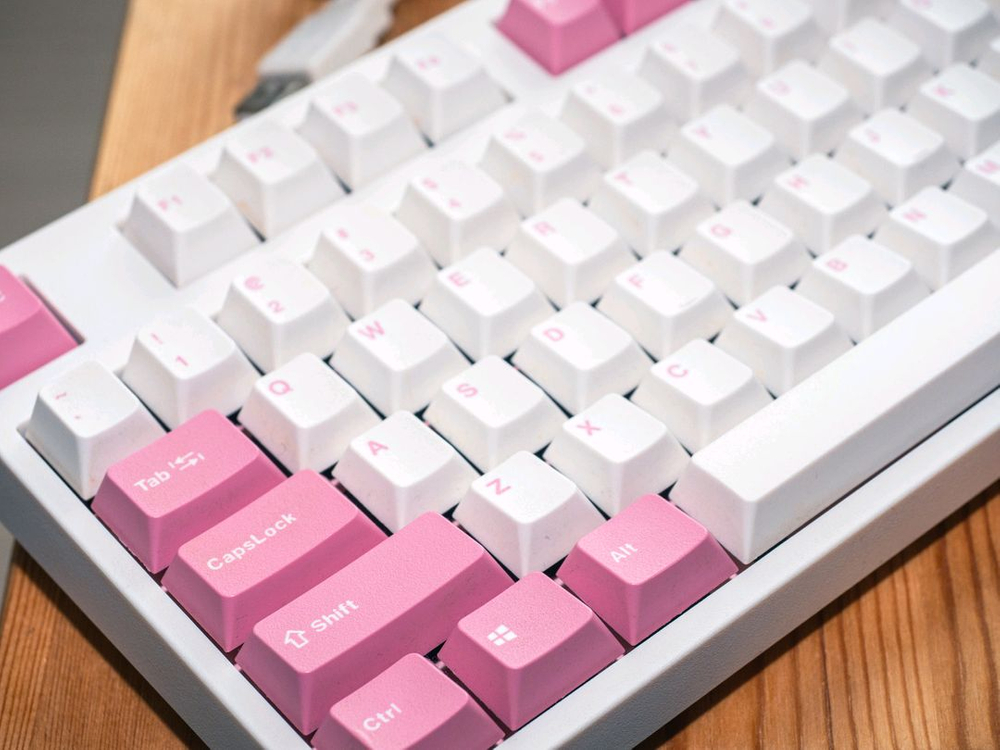 레오폴드 FC750RBT 갈축 핑크/화이트 블루투스 기계식 키보드--0