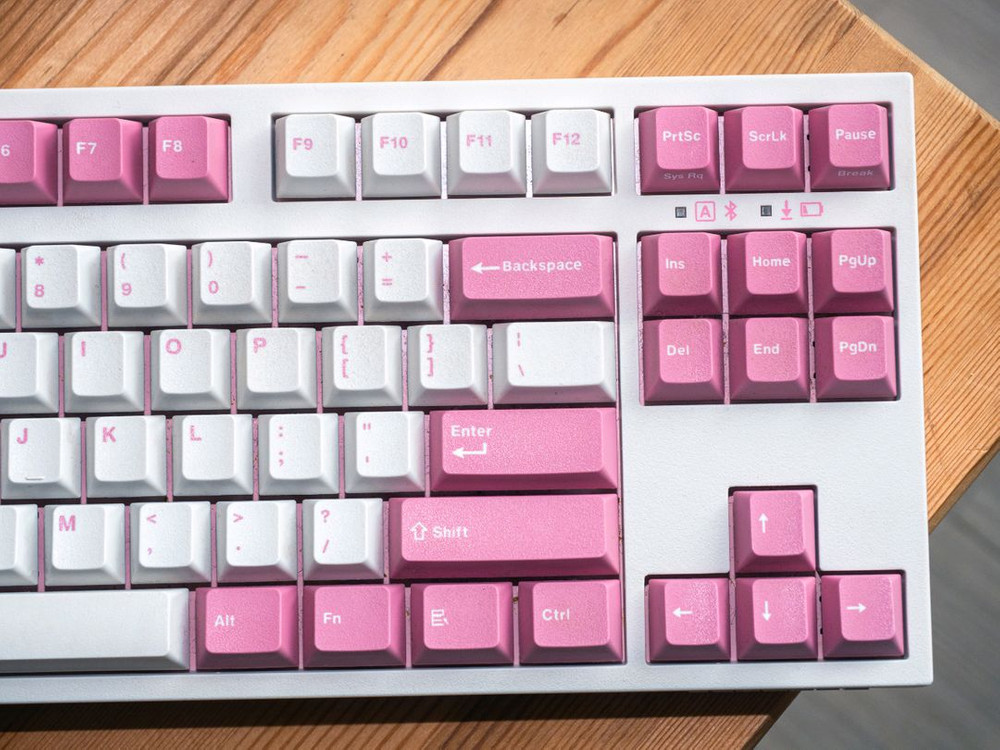 레오폴드 FC750RBT 갈축 핑크/화이트 블루투스 기계식 키보드--2