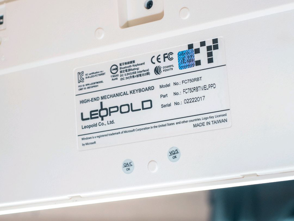 레오폴드 FC750RBT 갈축 핑크/화이트 블루투스 기계식 키보드--5