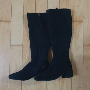 검정 새무 롱부츠