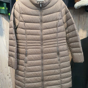 [거위털 90%] 올리비아로렌 여성 경량 구스 패딩 (100사이즈/베이지 이미지