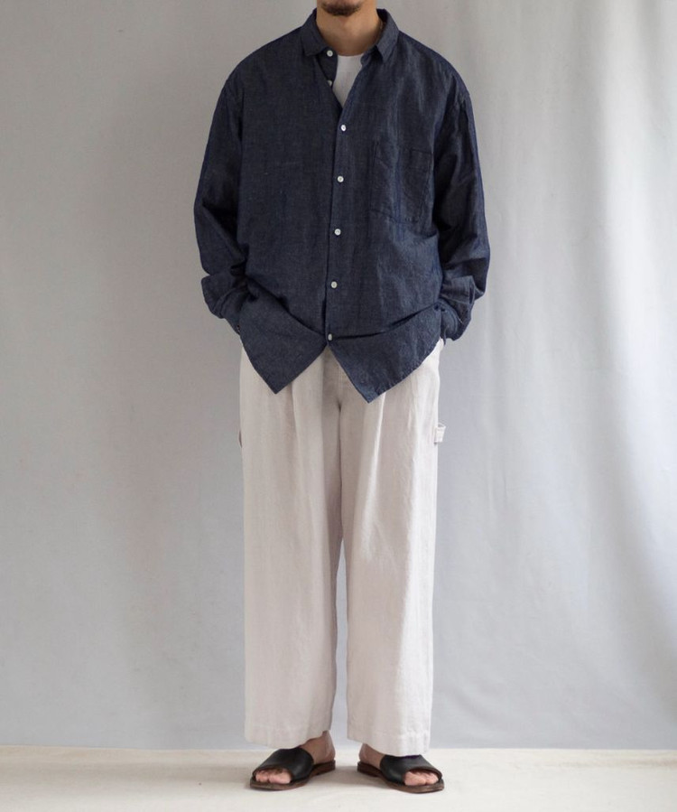 네스트로브 컨팩트 린넨 덕 페인터 팬츠 라이트 그레이 / 4사이즈--2