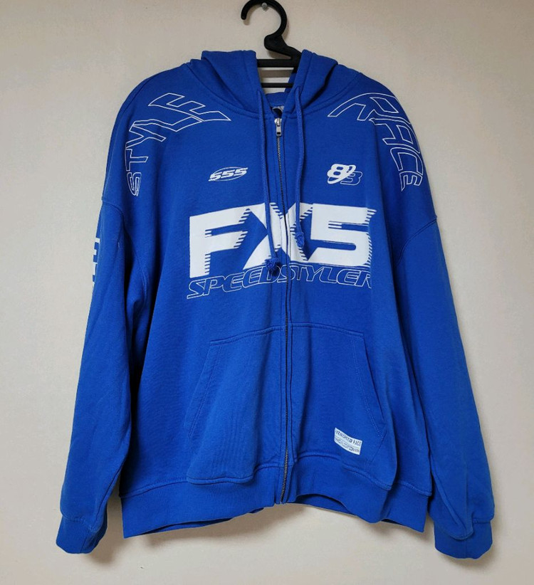 h&m 에이치앤엠 프린트 오버사이즈 후드 집업 xl--1