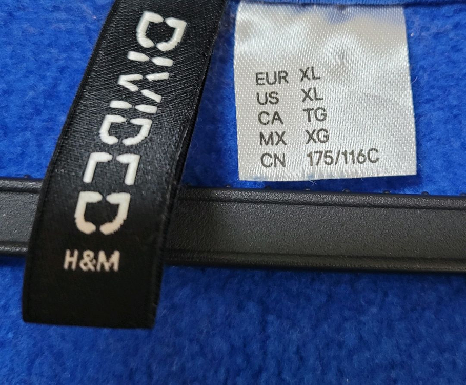 h&m 에이치앤엠 프린트 오버사이즈 후드 집업 xl--2