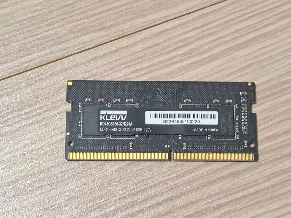 클레브 DDR4-3200 고클럭 8GB 메모리 8G 노트북 노트북용--3
