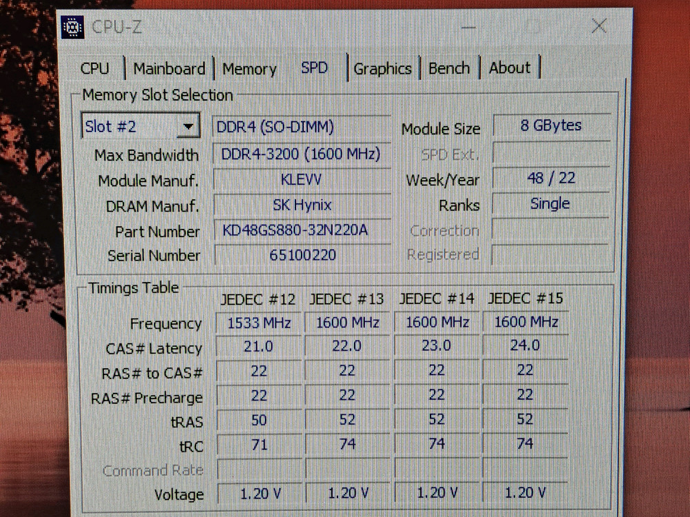 클레브 DDR4-3200 고클럭 8GB 메모리 8G 노트북 노트북용--6