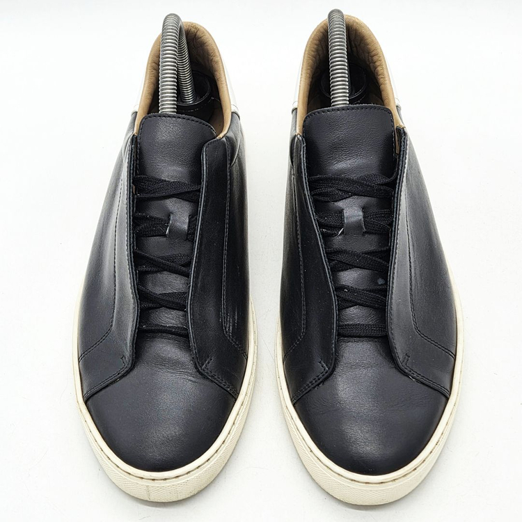 에르메스 레더 로우탑 스니커즈 블랙 (41)--3