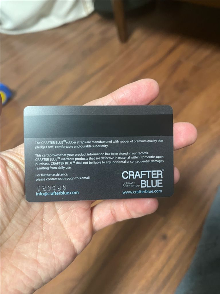 크래프터블루 러버밴드 cb02 (세이코 스모 전용 러버밴드) 이미지