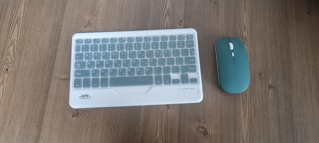 태블릿 휴대폰 아이패드 레노버 갤럭시탭 호환 한글자판각인 블루투스 키보드 마우스 세트--1