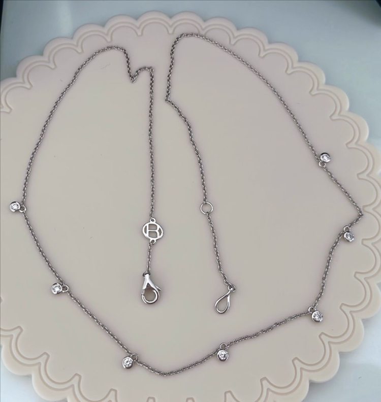 14k 어니스트 서울 배젤 랩다이아 목걸이--2