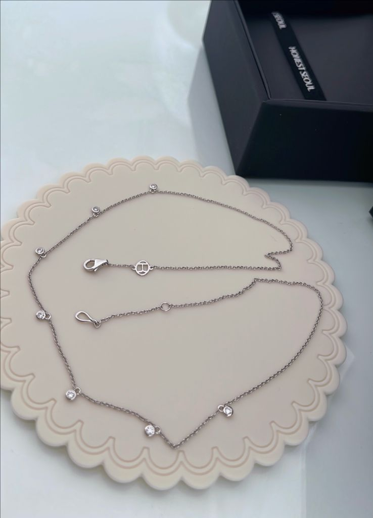 14k 어니스트 서울 배젤 랩다이아 목걸이--3