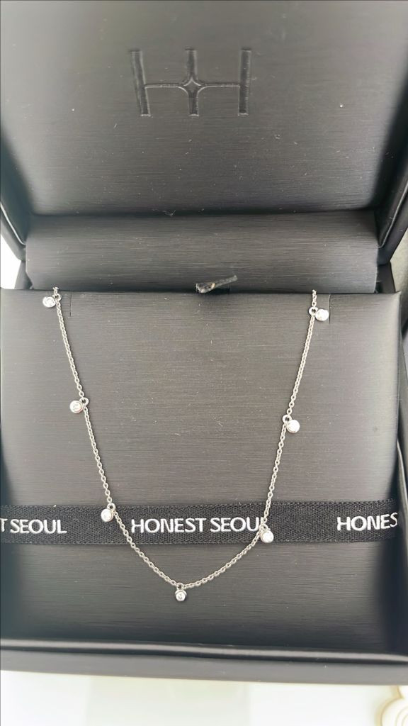 14k 어니스트 서울 배젤 랩다이아 목걸이--4