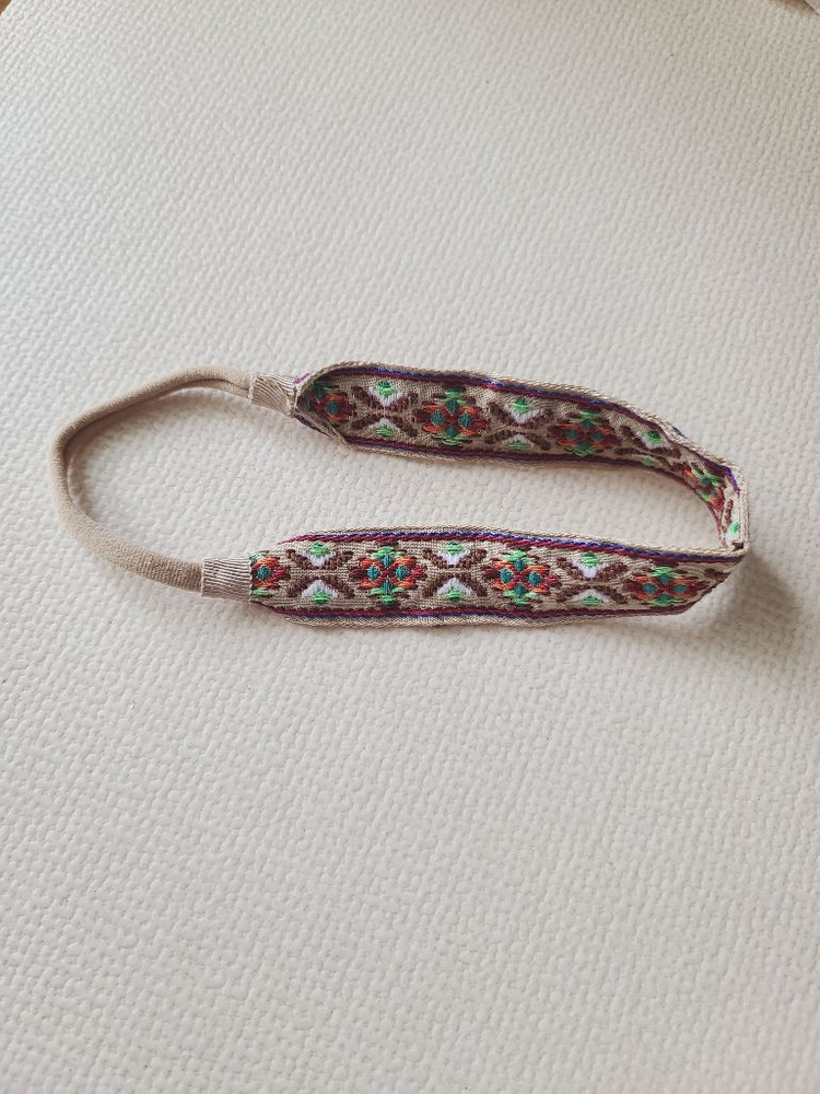 아이 키즈) 핸드메이드 헤어밴드 에스닉 악세사리 머리띠--1