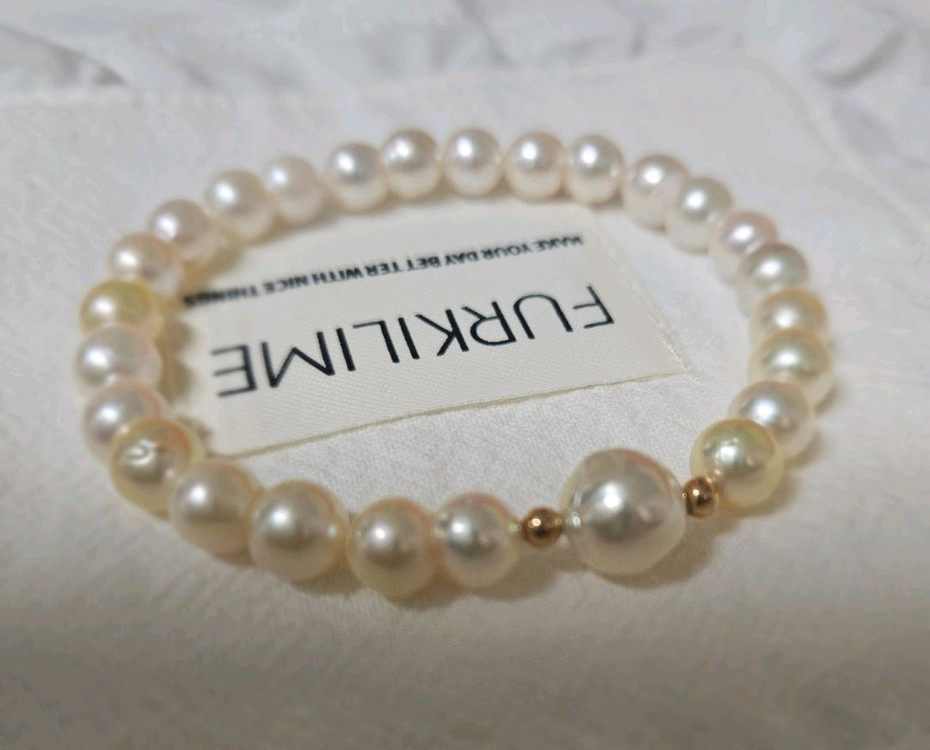 14k진주팔찌 남양진주 아코야진주--1