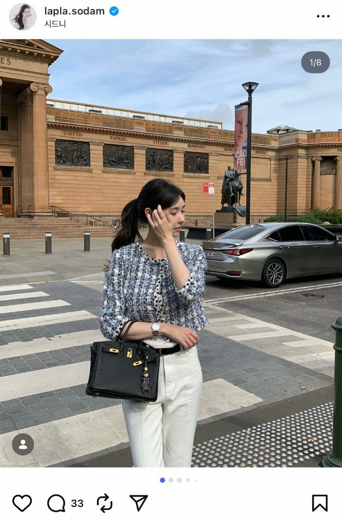 라플라 페미닌 데님 화이트 S 택, 비닐 그대로인 새상품--1