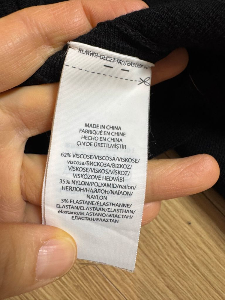 폴로 플레어 니트 스커트 블랙--3