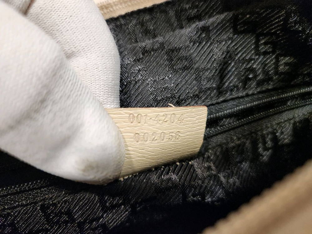 (정품) 구찌 빈티지 화이트 레더 호보 숄더백 (희소모델)--9