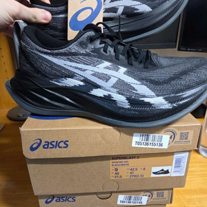 [새제품] 아식스 슈퍼블라스트2 블랙 270 275
