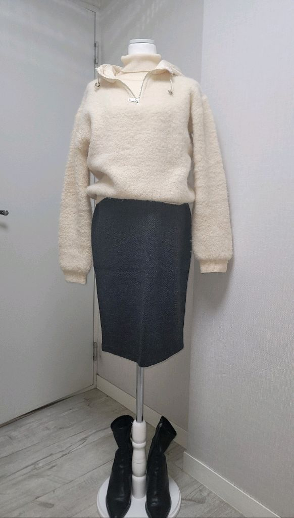 아르마니 꼴레지오니 (Armani Collezioni)헤링본 울 스커트--6