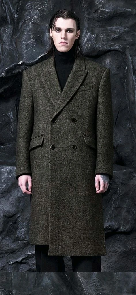 [새제품] 송지오옴므 22FW 어시메트릭 129 더블 코트 이미지