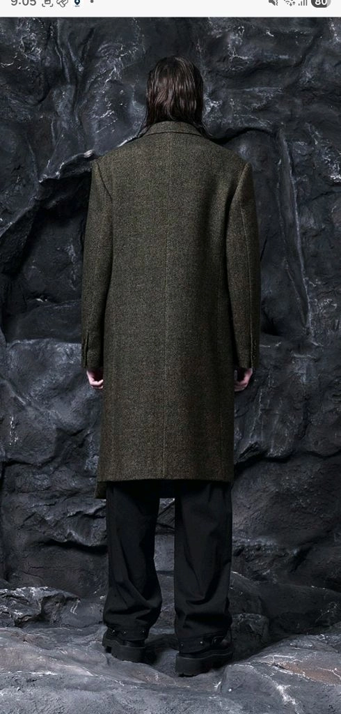 [새제품] 송지오옴므 22FW 어시메트릭 129 더블 코트 이미지