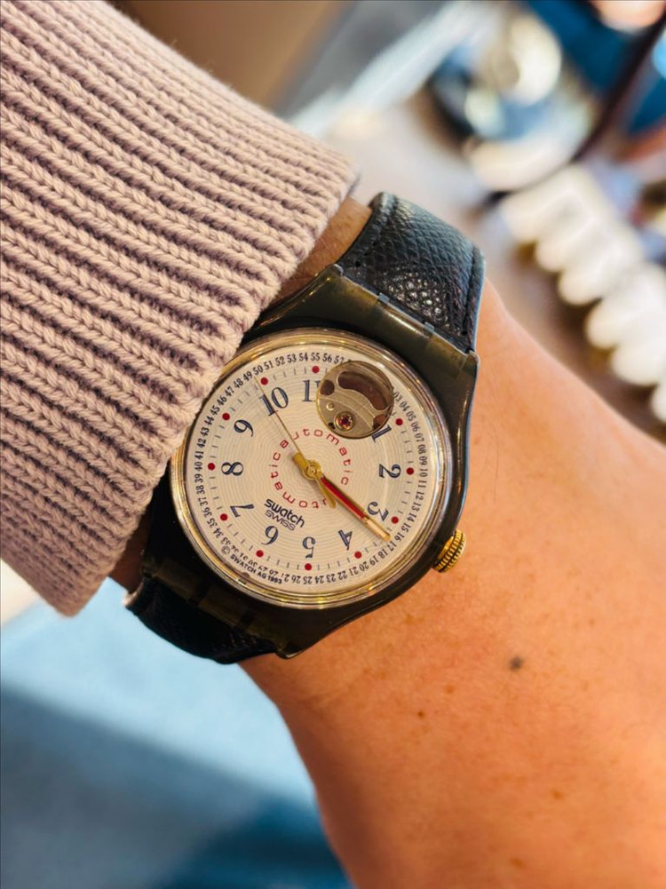 스와치 빈티지 오토매틱 시계 #1 이미지