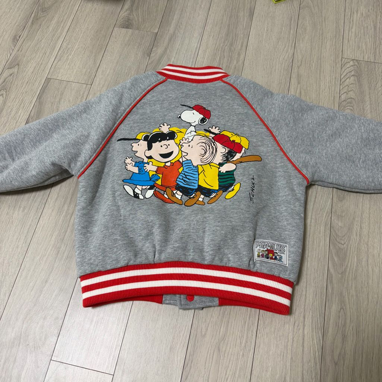 [새상품] 베베드피노 스누피 누빔 패딩 점퍼 자켓 100--5