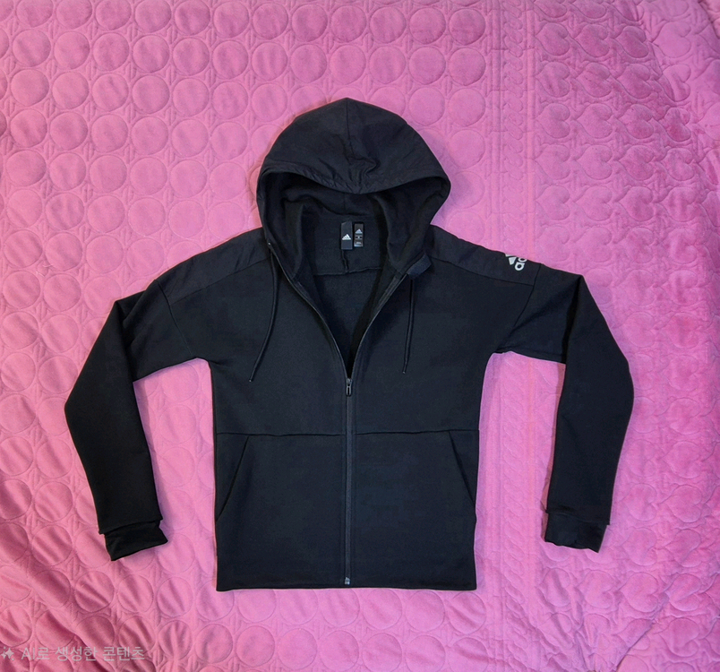 아디다스 후드 집업 / 남성용 95(M) / 검정색--3