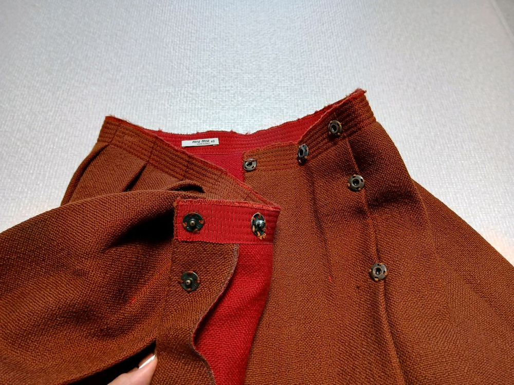 미우미우 정품 스커트--3