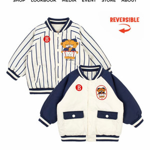 [새상품] 베베드피노 스누피 리버시블 아기 패딩 점퍼 자켓 100