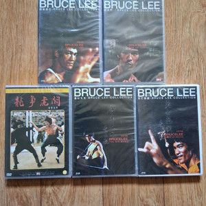 DVD이소룡(맹룡과강,정무문,용쟁호투,당산대형,사망유희)5장일괄.상태 좋아요