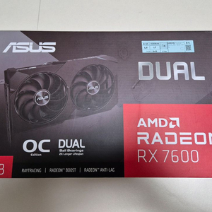 ASUS DUAL 라데온 RX 7600 OC RX7600