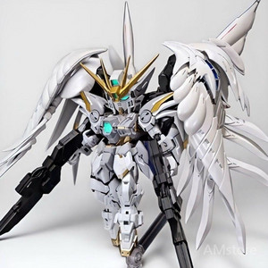 MGSD 건담 윙 제로 EW 프라모델 조립 엔젤 화이트 거치대 포함