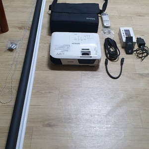 엡손 빔프로젝터 EB-S31 + 뮤톤 스틱PC + 스마트뷰 스크린(180cm) + BOS-4000 스피커